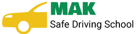 MAK Safe Driving School Logo